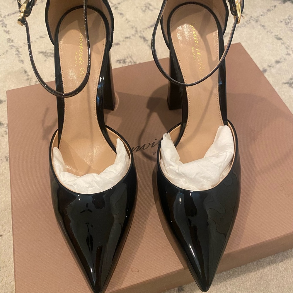 Gianvito Rossi NWT Piper Anklet | 38.5 | black - Picture 2 of 5